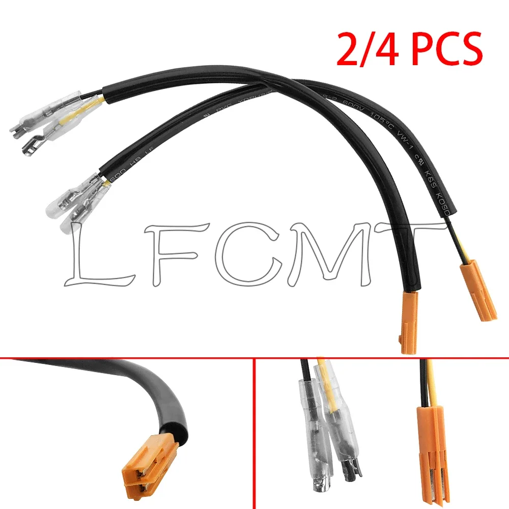 Fit for Honda CBR500R CBR600RR/F/R CBR1000RR CBR 650R CRF250L CB650F 2pin OEM Turn Signal Indicator Wire Adapter Plug Connector