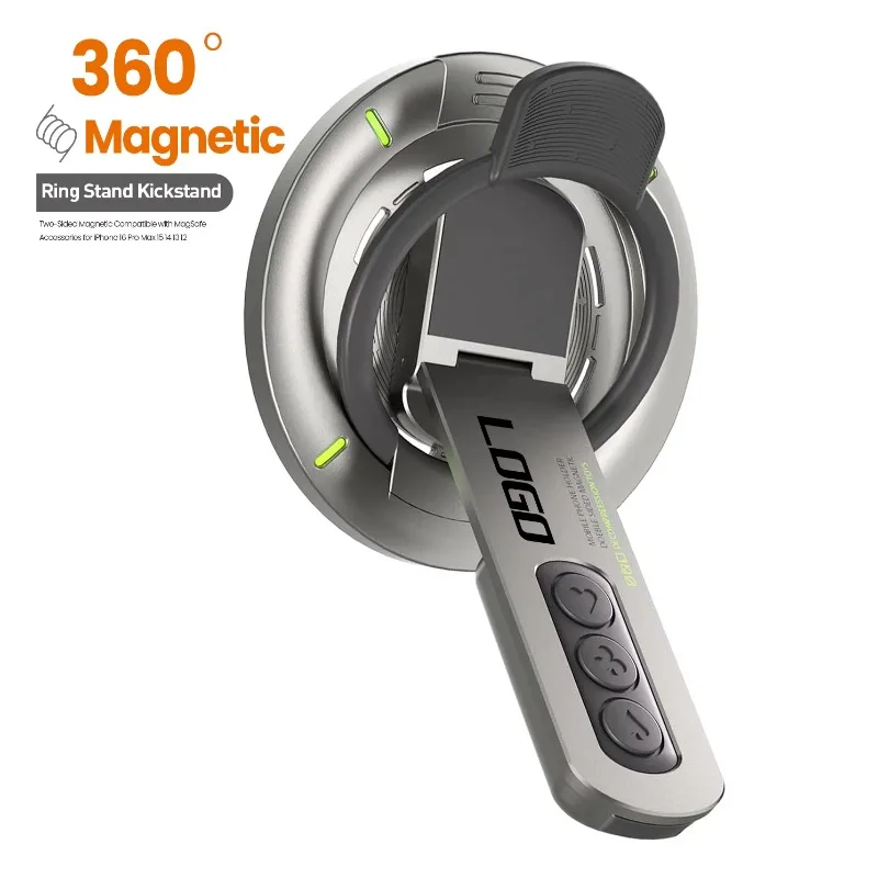 N52 Phone Grip for Phone Stand 360° Rotation Gym Holder Phone Kickstand Silicone Finger Ring Innovative Pressure-Relief Damping