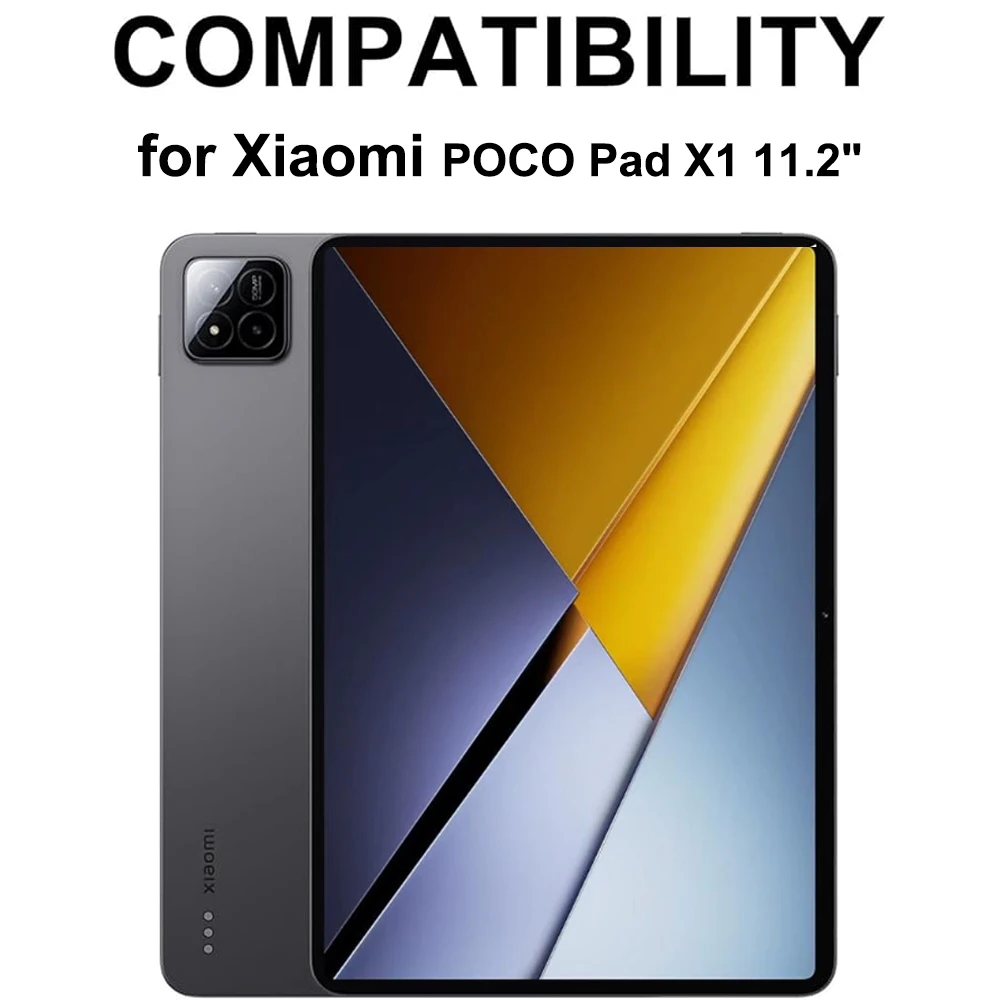 Case For Xiaomi POCO Pad X1 11.2 Inch Case Keyboard, For POCO Pad X1 11.2 (25099RP08G) Removable Keyboard Case