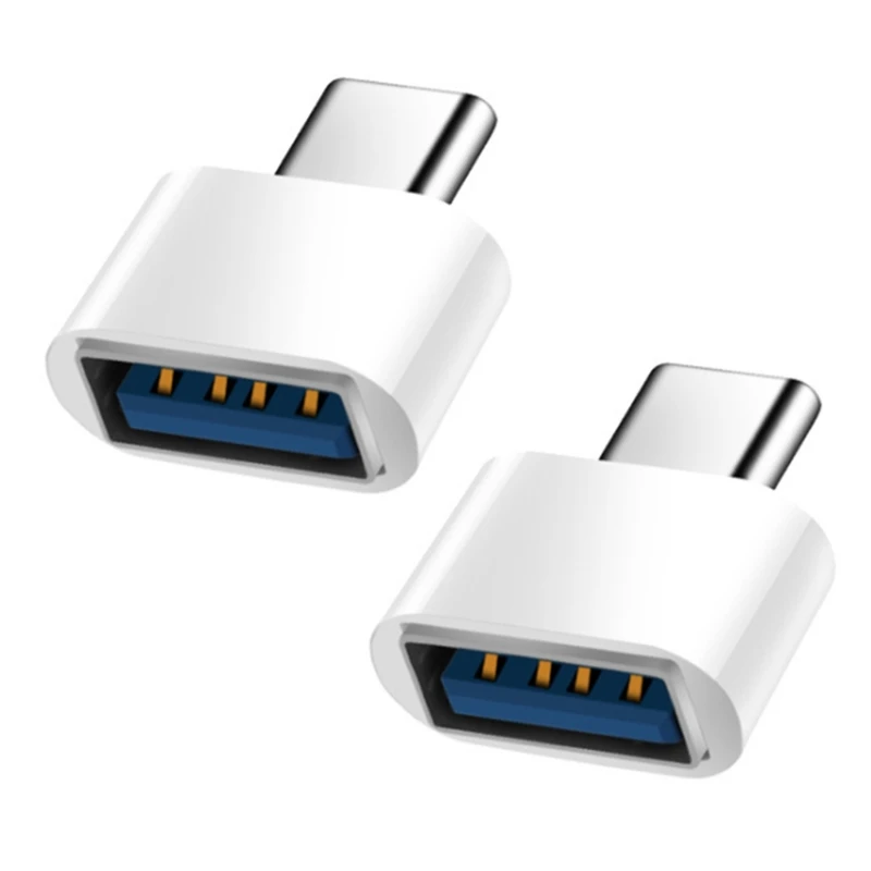 2 piezas TypeC a USB adaptador Universal interfaz conversión transmisión datos conversión carga negro/blanco DropShipping