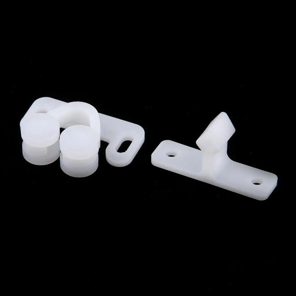 

4x 1 Set Boat rolling beads latch for Cabinet Closet Doors White