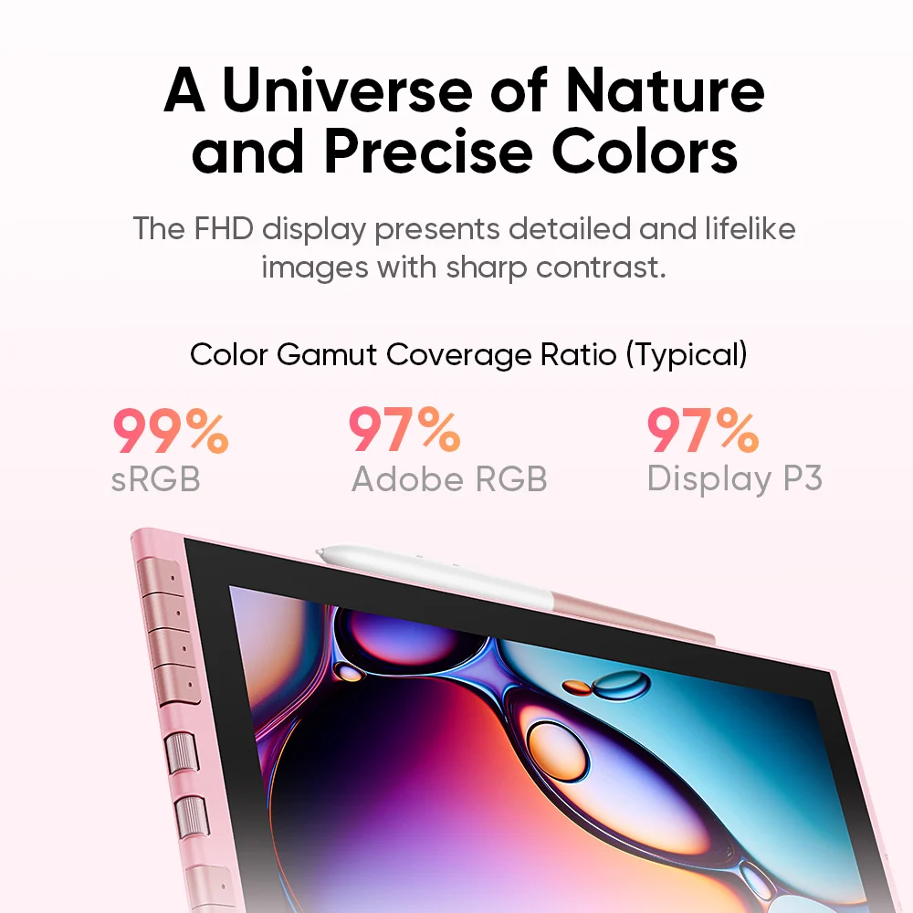 XPPen Artist 12 3rd Tablet Graficzny z Monitorem, 16K Poziomów Nacisku, 2 Pokrętła Rolowania, 99% RGB, Inteligentny Nowy Rysik X4 dla Windows i Mac — zdjęcie produktu 5