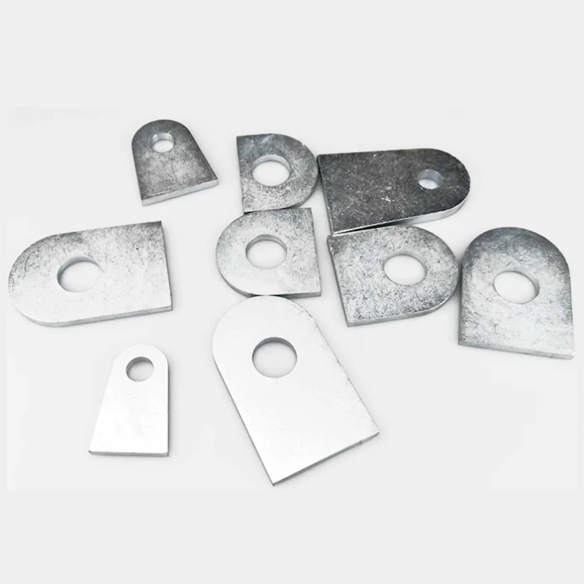 

Round Head Hanging Ear Welding Long Strip With Hole Connection Piec/ One Character Corner Code Straight Piece Fixed Iron Piece