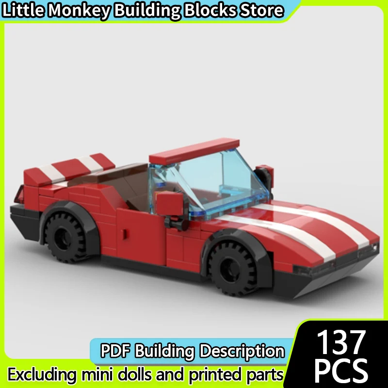 

Конструктор MOC: Модель гоночного автомобиля, классический седан, модульная технология, детский праздничный подарок, набор для сборки игрушек