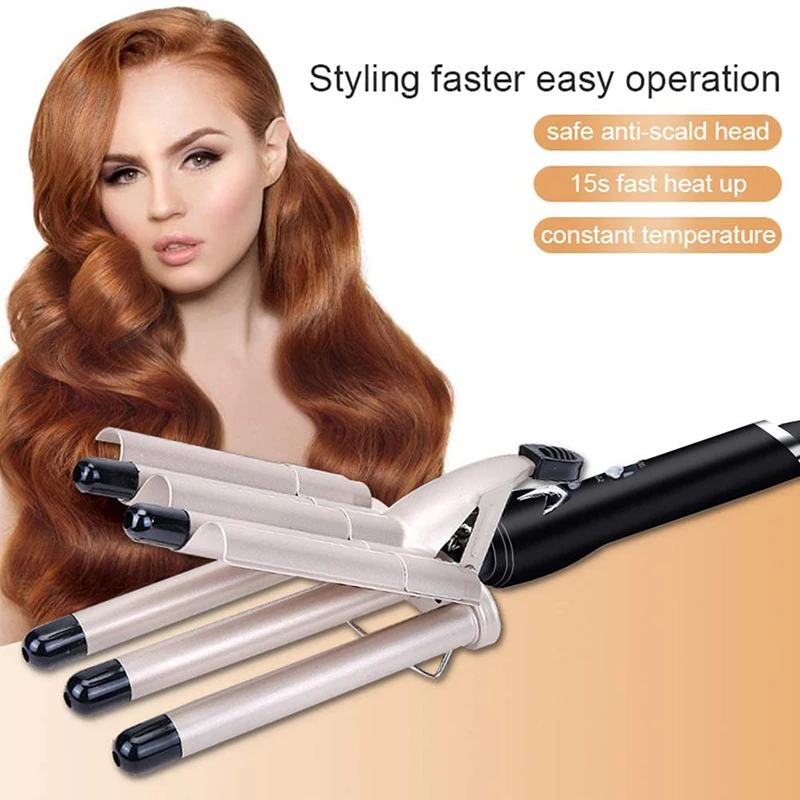 5 Barrels Hair Curling Iron Ceramic Styling Tools Multifunctional Hair Curler Wand High Quality Professional Pear Flower Cone