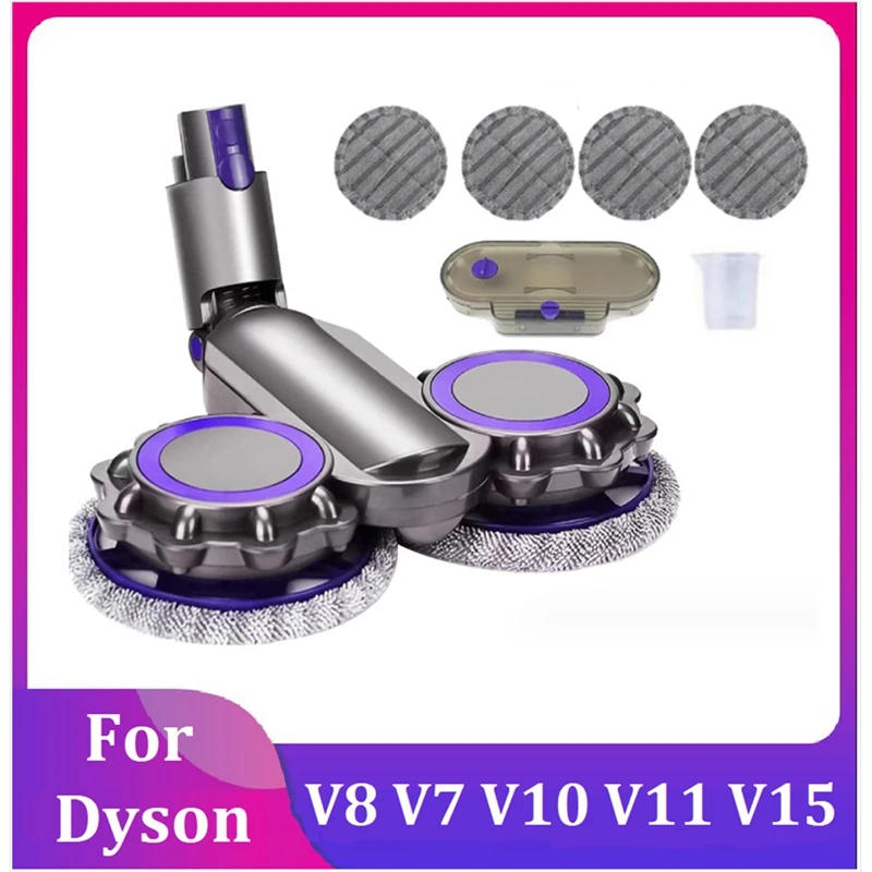 

Для Dyson V6 V7 V8 V11 V10 V15 насадка для пылесоса электрическая насадка для швабры для пола с резервуаром для воды + швабра + мерный стакан