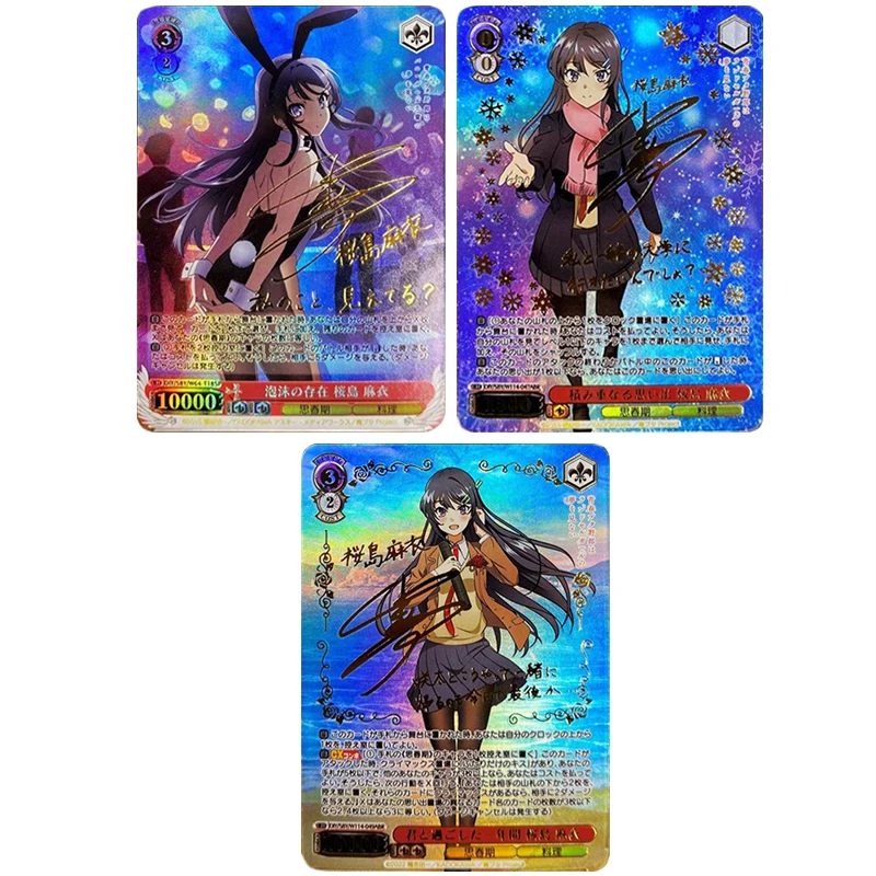 

Японское аниме «История богини» Sakurajima Ma Bunny Girl Рейтинг карты Коллекционная карта Рождественский подарок на день рождения Детские игрушки