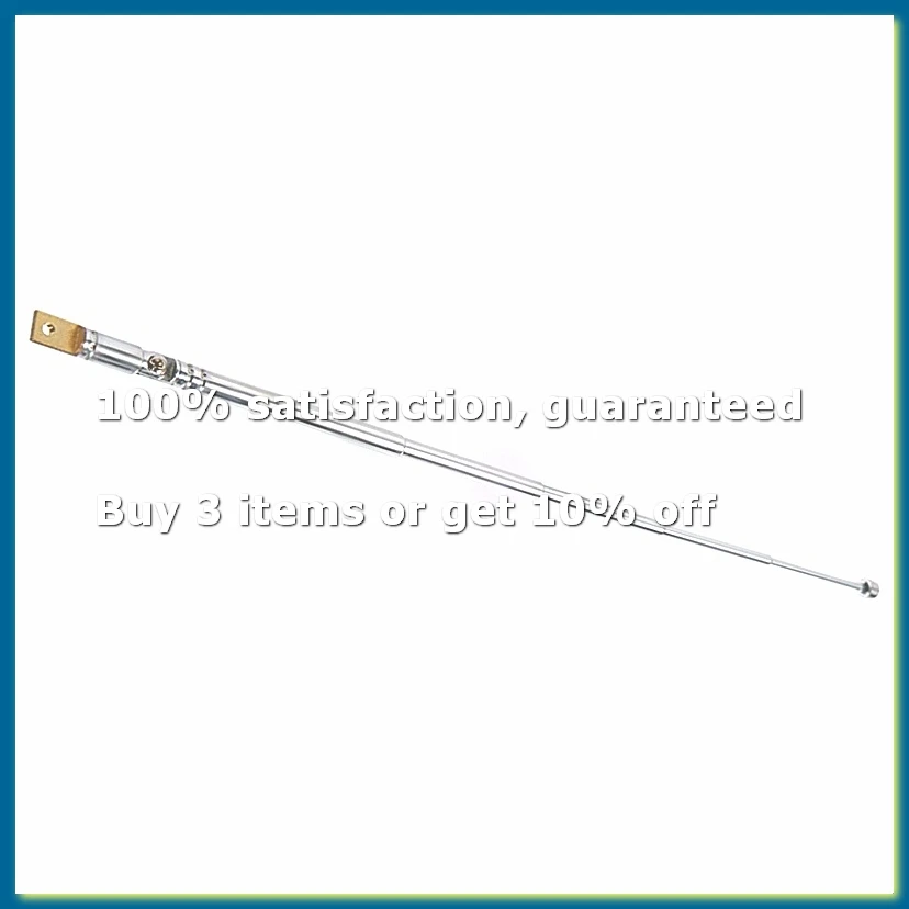 10 Inch 25.4cm 5 Sections Telescopic Antenna Aerial Replacement for Radio TV