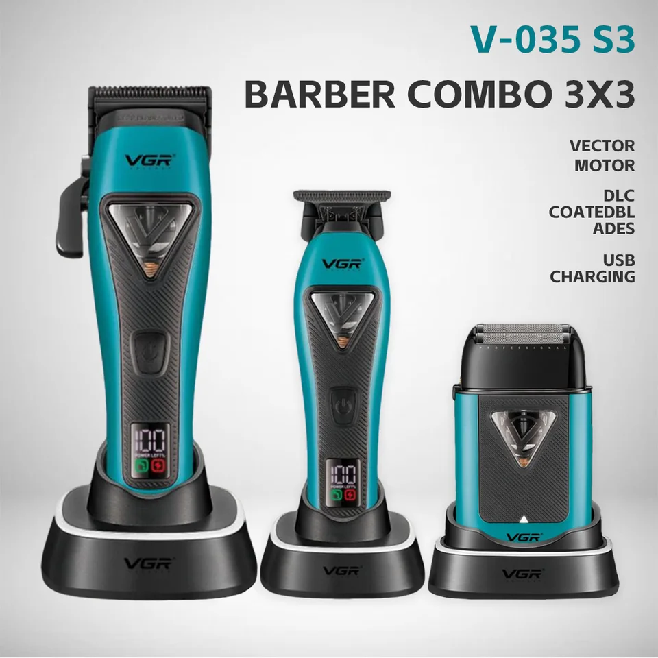 VGR V-035 S3 Hair Trimmer Professional Hair Clipper Adjustable
