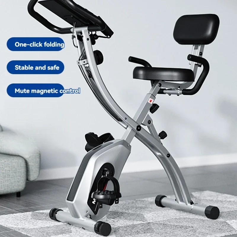 Crystal spinning bicycle folding home exercise bike bicycle weight loss bicycle indoor sports equipment