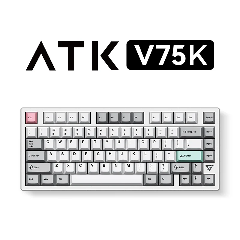 

ATK VXE V75XTri-mode Mechanical Keyboard Gaming Hot Swap 75% Layout Game Gas ARGB 80 Keys CNC Aluminum Top Shell Customized