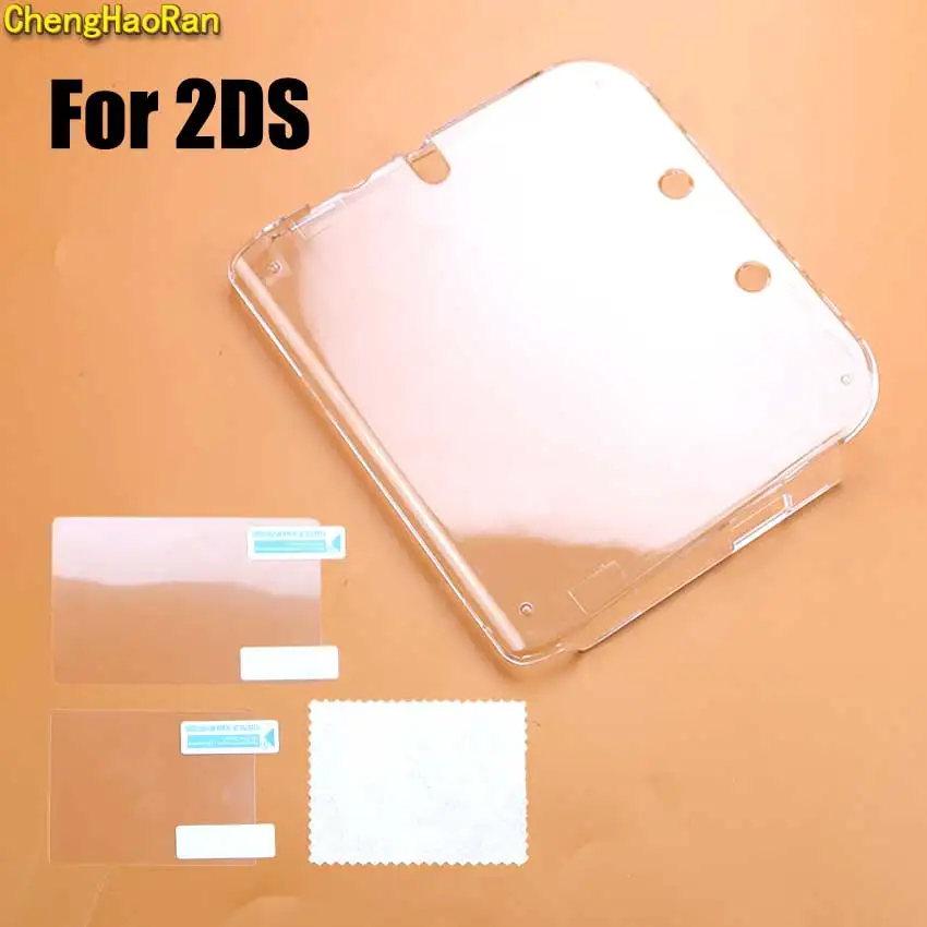 

Anti Scratches Case Clear Crystal Hard Housing Cover Shell For 2DS Anti Scratches Transparent Case & Screen Protective Film
