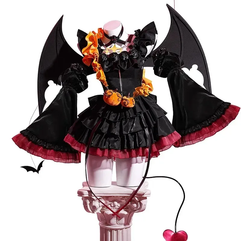 

Anime Collab Serie:Mikku Teto With Wing Halloween Cosplay Costume Wig Shoe Accessorie Little devil