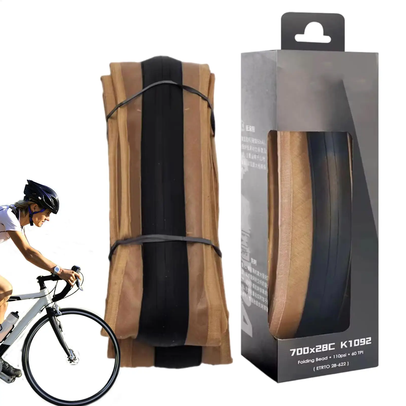 

Mountain Bike Tires Bike Tire 700 X 28c Ultra Light Folding Tyre For Cycling Men Women Teens Fixed Gear City Outdoors Riding