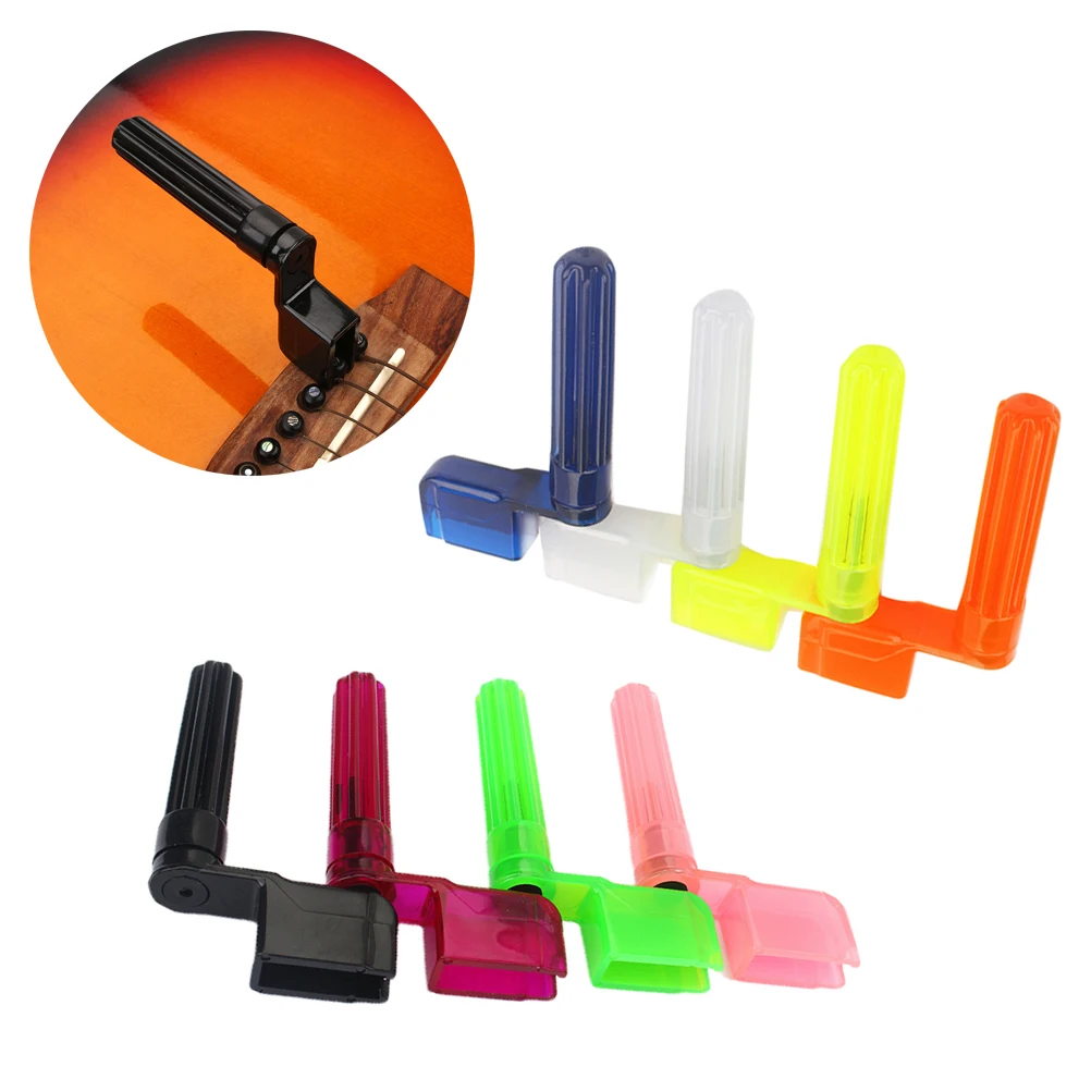 اللفافات سلسلة الغيتار البلاستيك جسر دبابيس ربط ساحبات الغيتار الوتد اللفافات الغيتار الملحقات #4