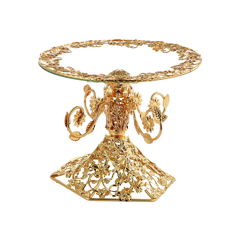 European style one-layer base hollow fruit plate dried fruit plate