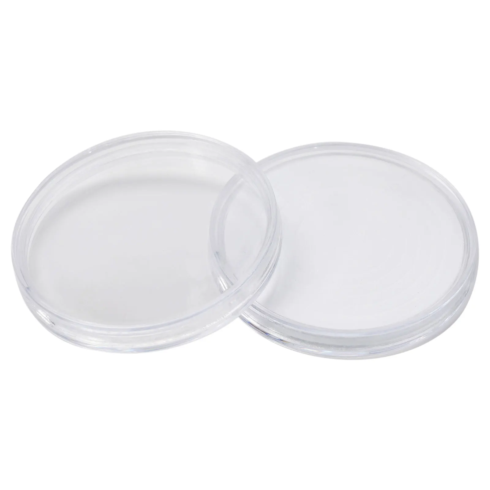 Coin Capsules Storage Box Clear Plastic Coin Cases Holders Protector Coin Capsules Storage 18/23/28/33/38mm Inner Ring Gasket