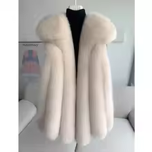 Fox fur vest women's medium and long 2024 new fashion fur vest thick coat real fur for winter - AliExpress