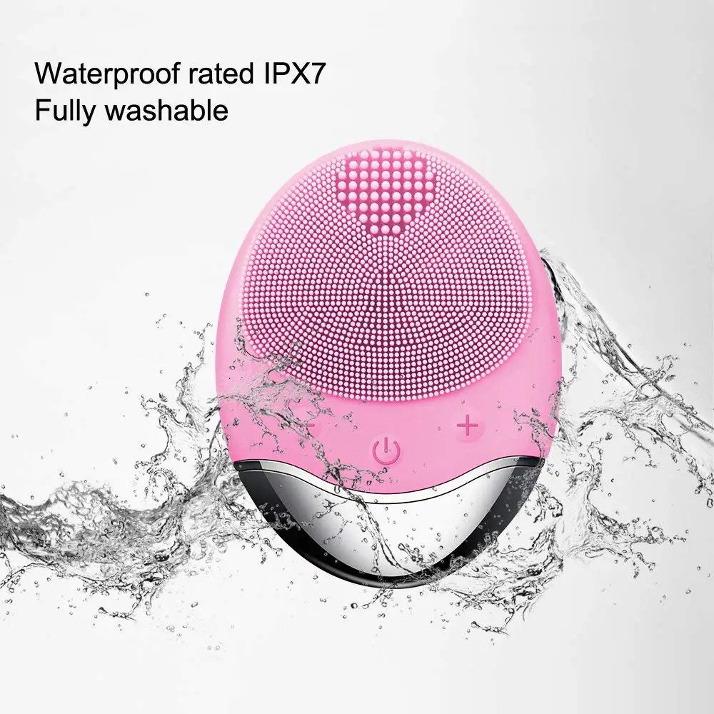 Facial Cleansing Brush Rechargeable IPX7 Waterproof Electric Face Spin Brush for Exfoliating Massage and Deep Cleaning