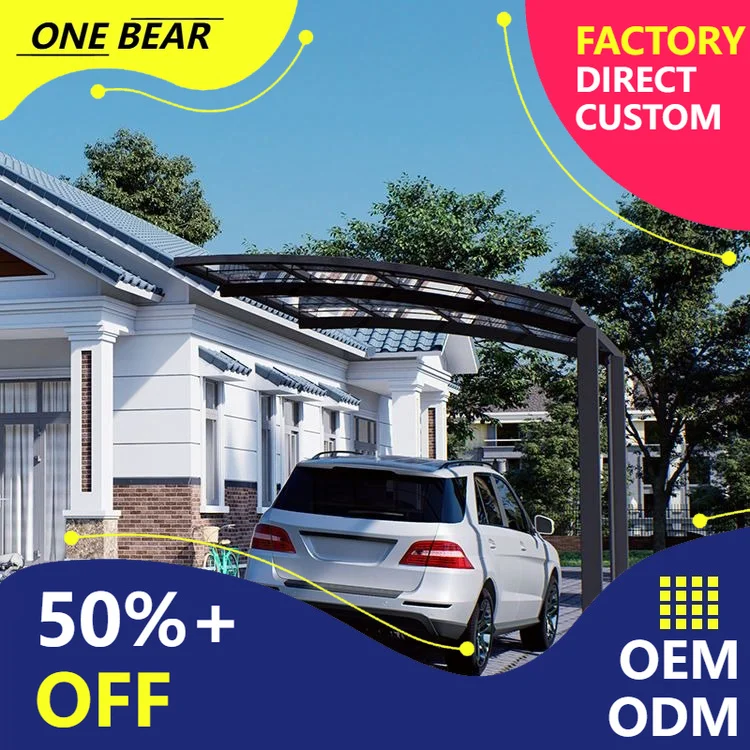 Any Size Custom Modern Eco Friendly Solar Carport Eu Standard Ev Charger Home Commercial Weather Resistant PV Parking Shelter Du