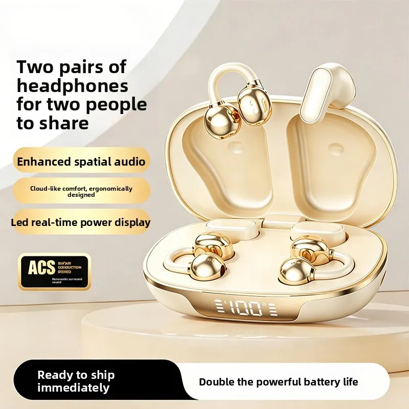 Bluetooth Earbuds, Stylish In-Ear Noise Cancelling Wireless Headphones, For Couples, Sharing And Daily Use