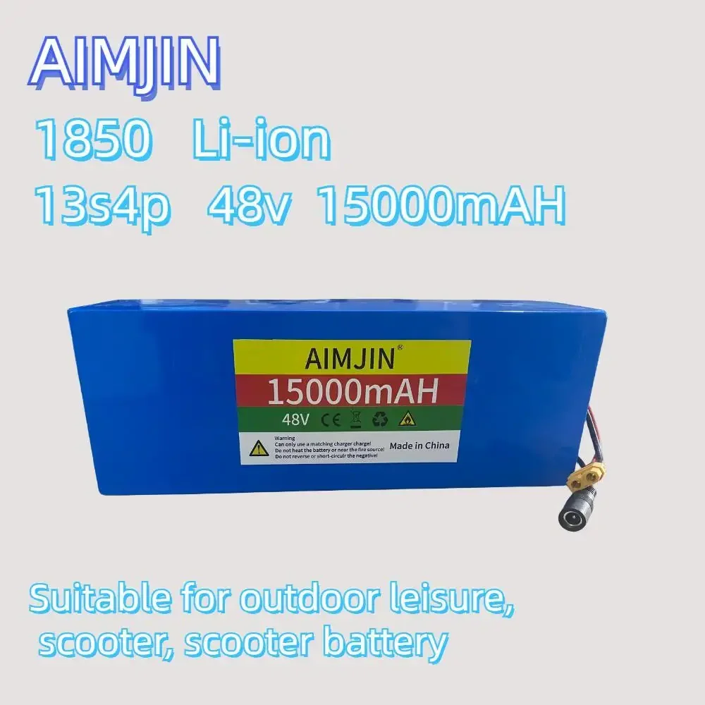 بطارية ليثيوم أيون للدراجات الكهربائية والدراجات البخارية ، 13S4P ، 48V ، 48V ، 48V ، 48V ، BMS