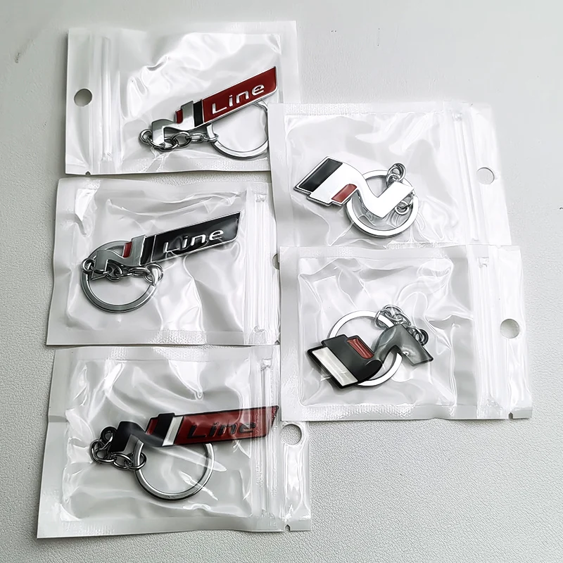 المعادن Nline N خط كيرينغ الفاخرة شعار سيارة المفاتيح لشركة هيونداي i30 i40 i20 ix35 كوبيه توكسون سوناتا إلنترا كونا اكسسوارات #3