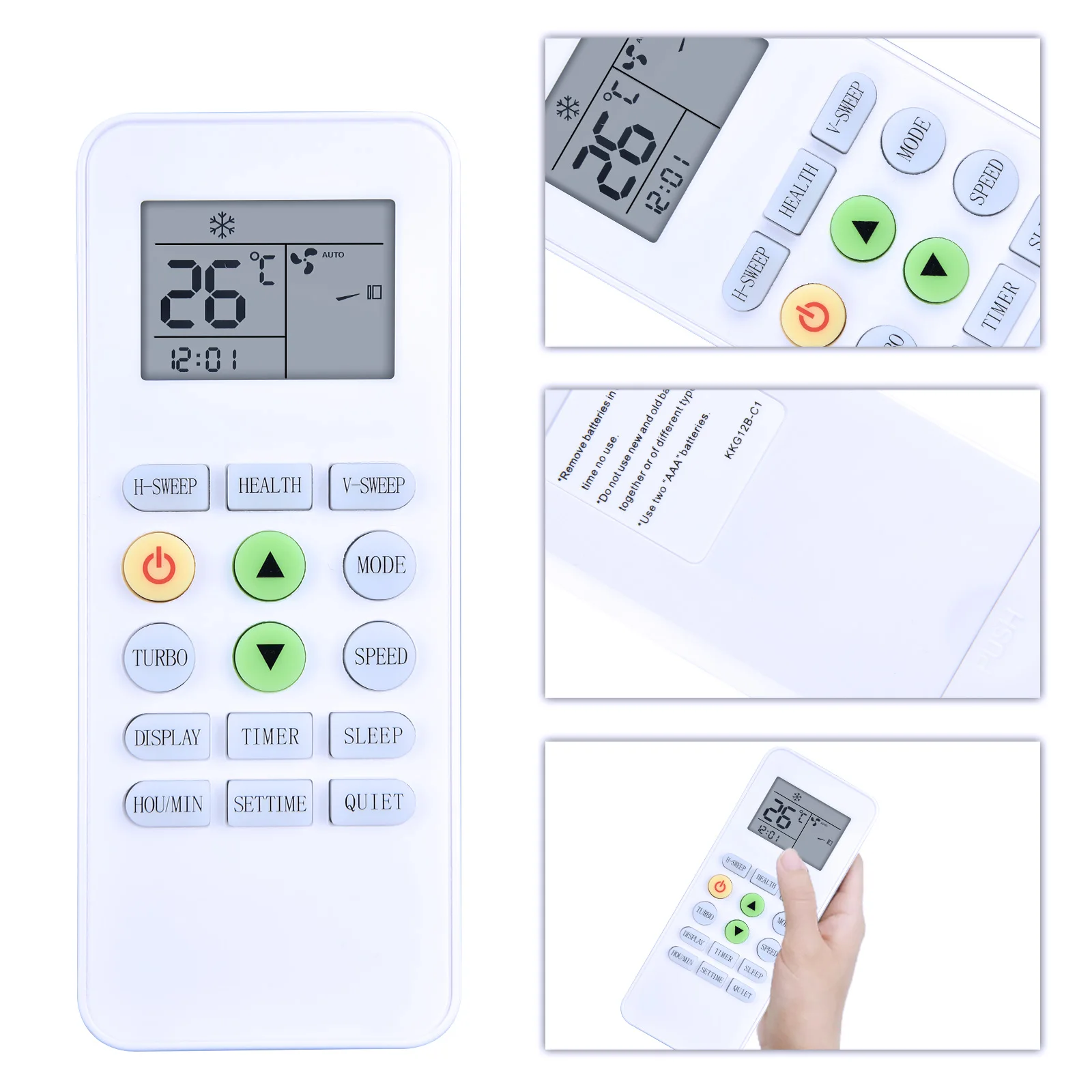 Remote control KKG12B-C1 KKG12A-C1 KK12A-C1 for CHANGHONG SK Sumikura SK Sumikura umikura Air conditioner