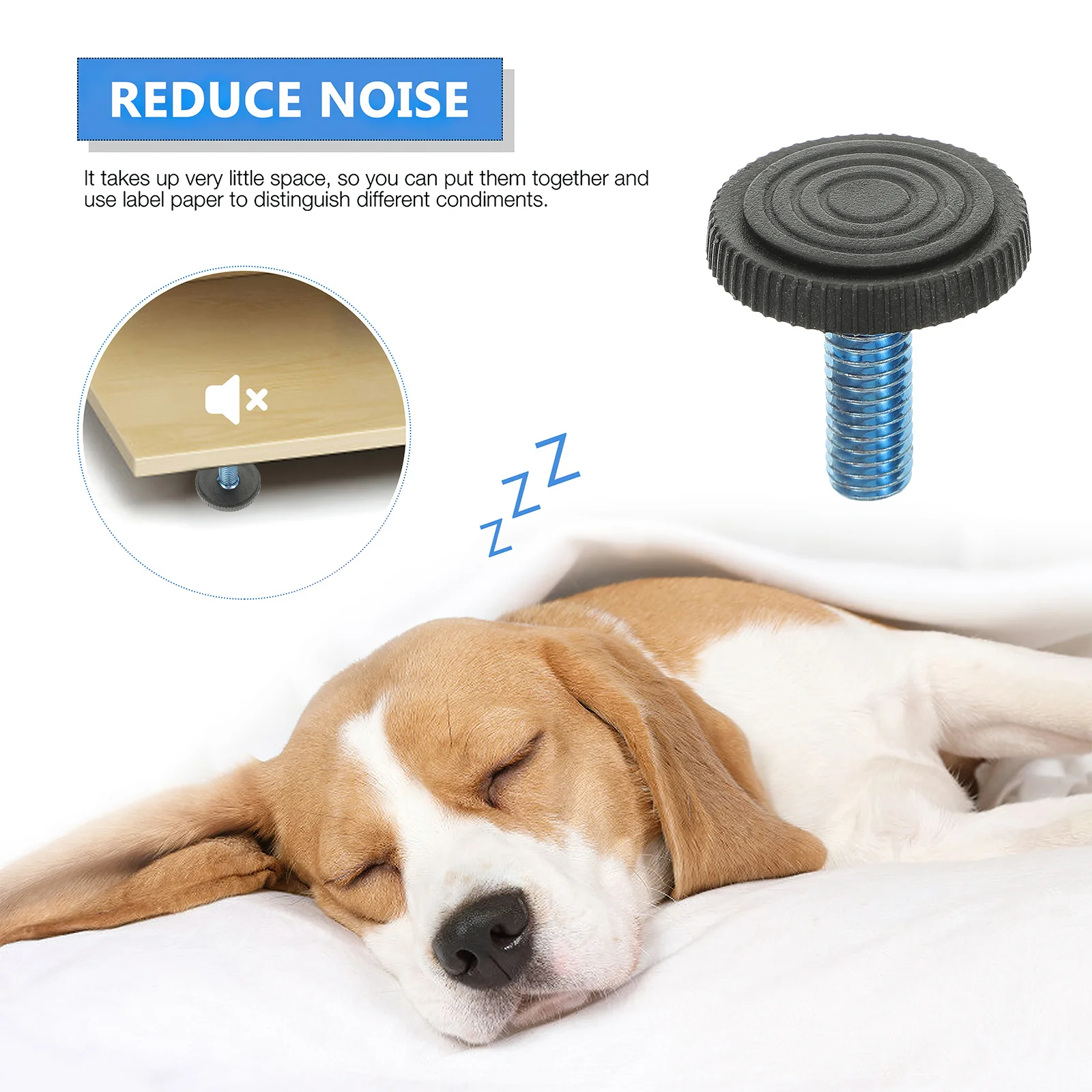 20 pcs Table Adjustable Furniture Levelers Threaded Chair Levelers Iron Sturdy Floor Protector For Tables Chairs Sofas Cupboards