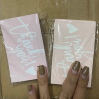 30pcs Thank You Cards Small Business Gift Packaging Greeting Label Tags Mini Cards Party Supplies Support Appreciation Cards