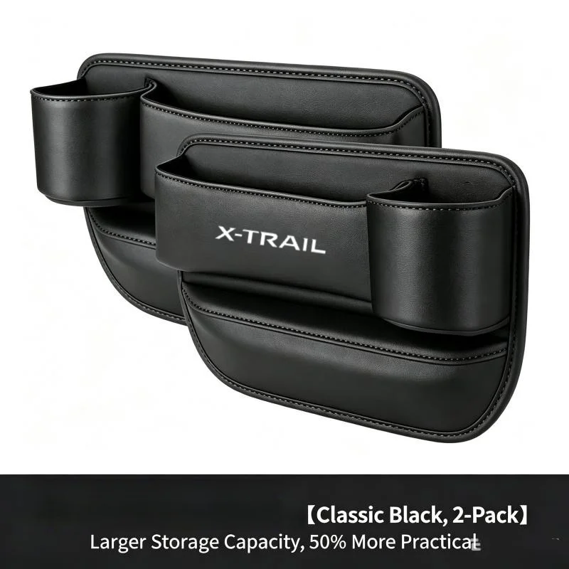 1 Pair For Nissan X-Trail Car Seat Gap Plug Strip Side Seam Gap Filler Leak Proof Storage Organizer Interior Decoration