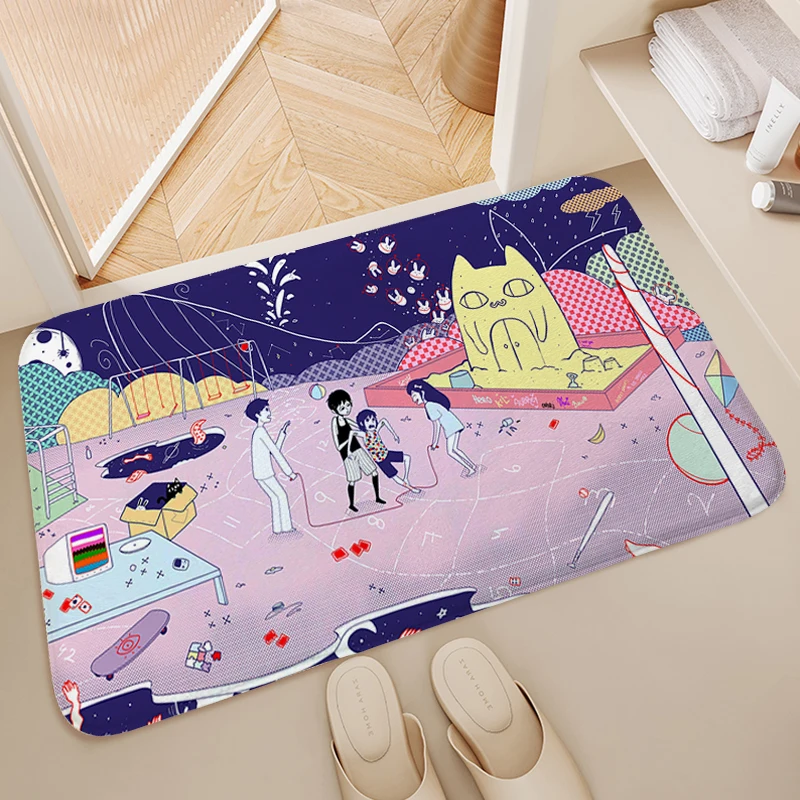 Carpet for Bedroom B-Omori Useful Things for Home Funny Doormat Entrance Door Kitchen Foot Mat Bathmat Custom Living Room Rug