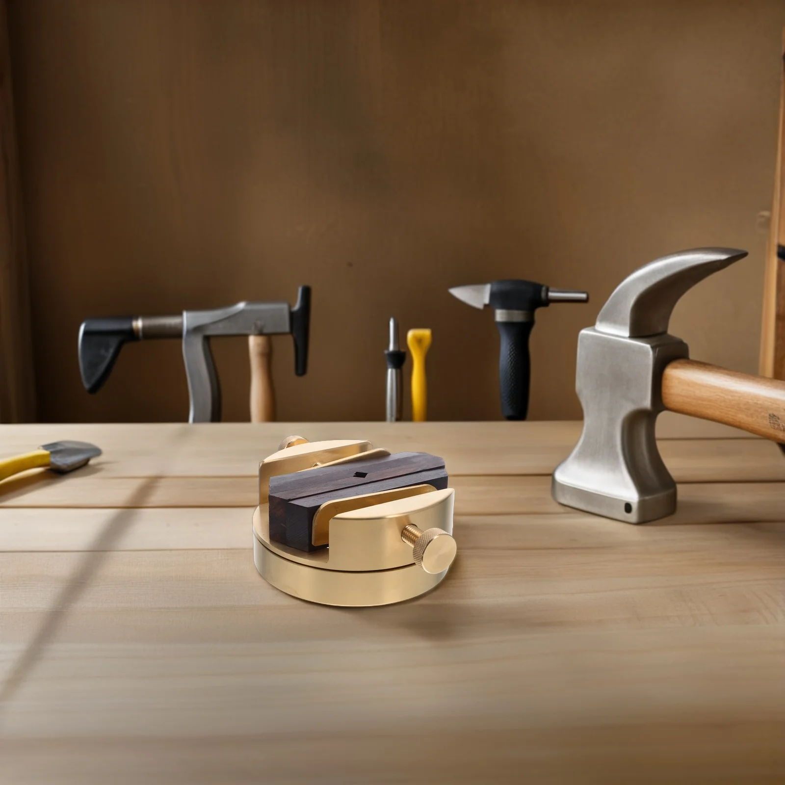 

Вращающиеся на 360 градусов латунные гравировальные стабильные уплотнения, тиски для резьбы по дереву, камню, компактный мини-настольный инструмент, деревообрабатывающий штамп для резьбы