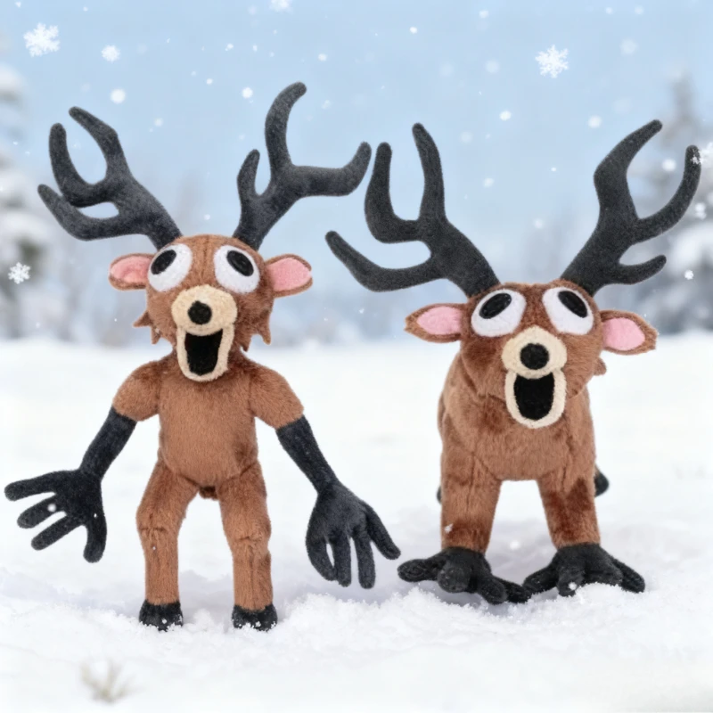 جديد 99 ليال في الغابة الغزلان 38 سنتيمتر أفخم محشوة الحيوان فيلم لعبة هدية للأطفال عيد ميلاد هالوين الحاضر