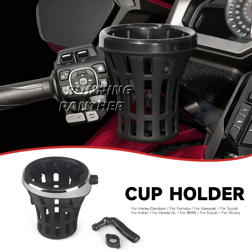 

Подходит для нескольких автомобилей Dodels, мотоциклетный держатель для чашки с водой, детали кронштейна, подставка для чашки для бутылки для Harley Honda GL1800