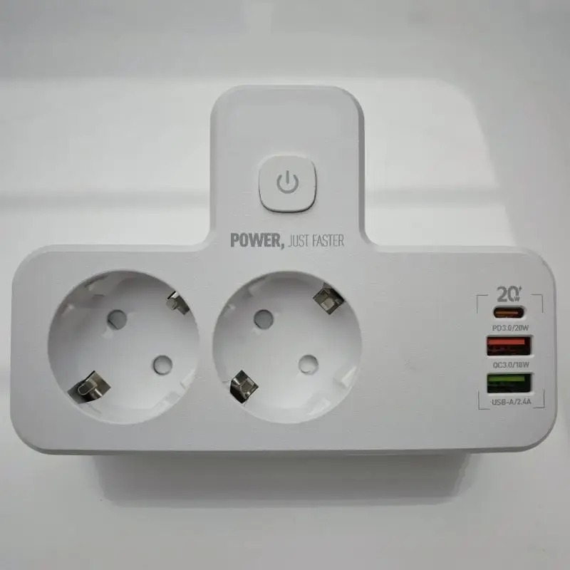 Power Strips met USB Multiple Socket USB Type C Socket -adapter met LED 896C