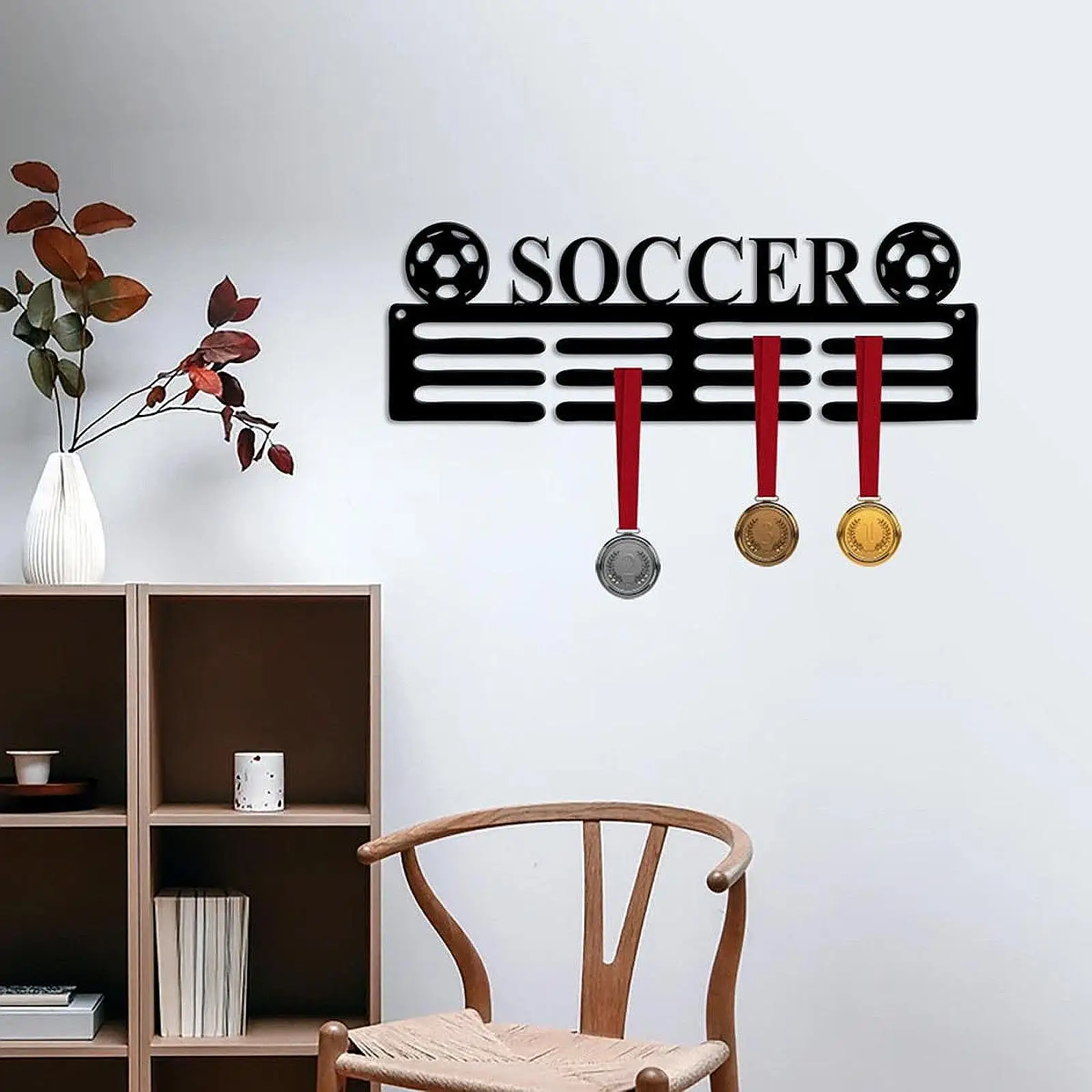 Medals Display Hanger Holder Iron Runner Wall Mounted Medals Display Rack