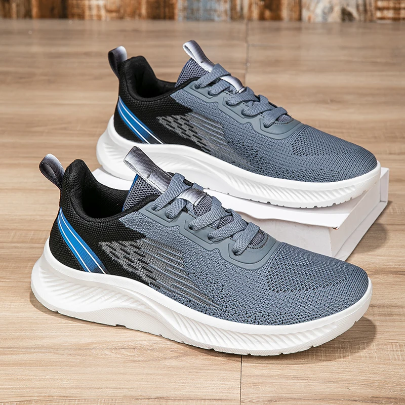 

Men Sports Shoes 2025 New Lightweight Breathable Mesh Running Shoes Comfortable Fashiona Non Slip Casual Sneakers for Man