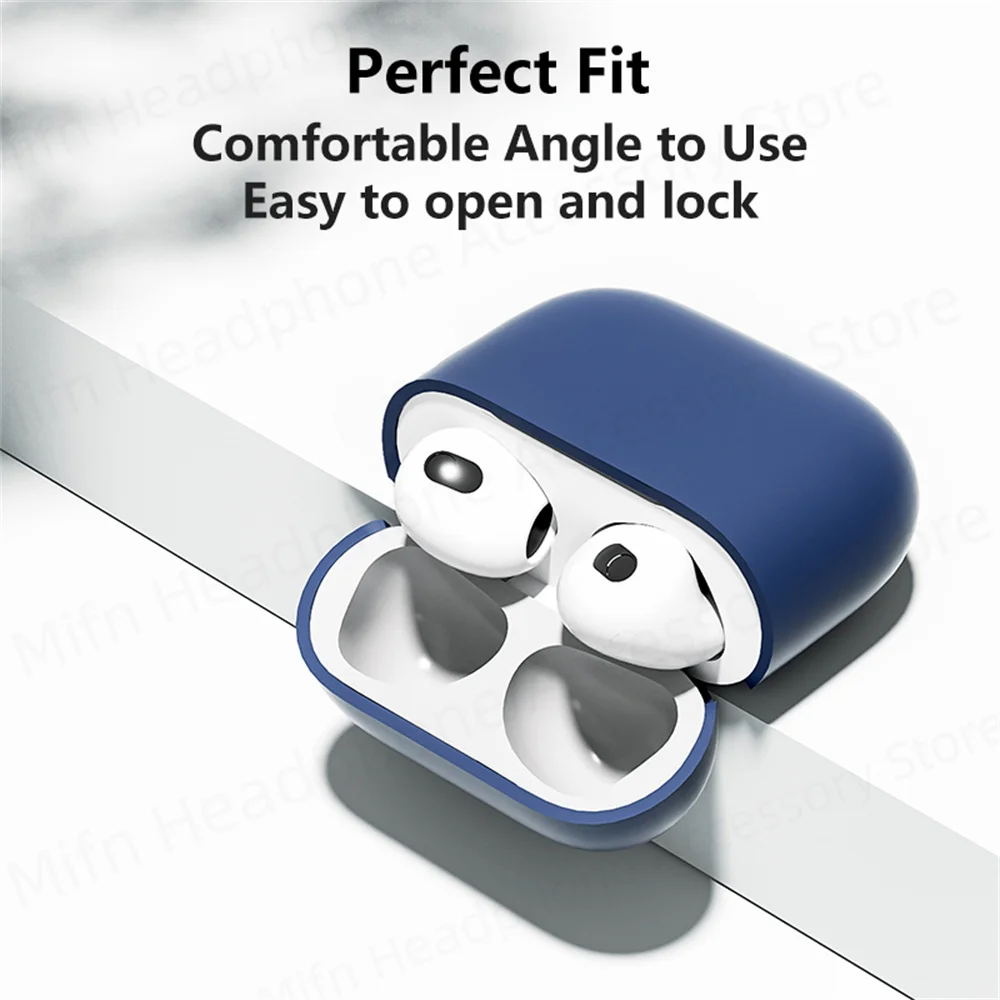 ﻿ headset case For 2024 New Apple AirPods 4 Soft Silicone Protect Cover Solid color silicone earphone cover for Airpods 4 USB C