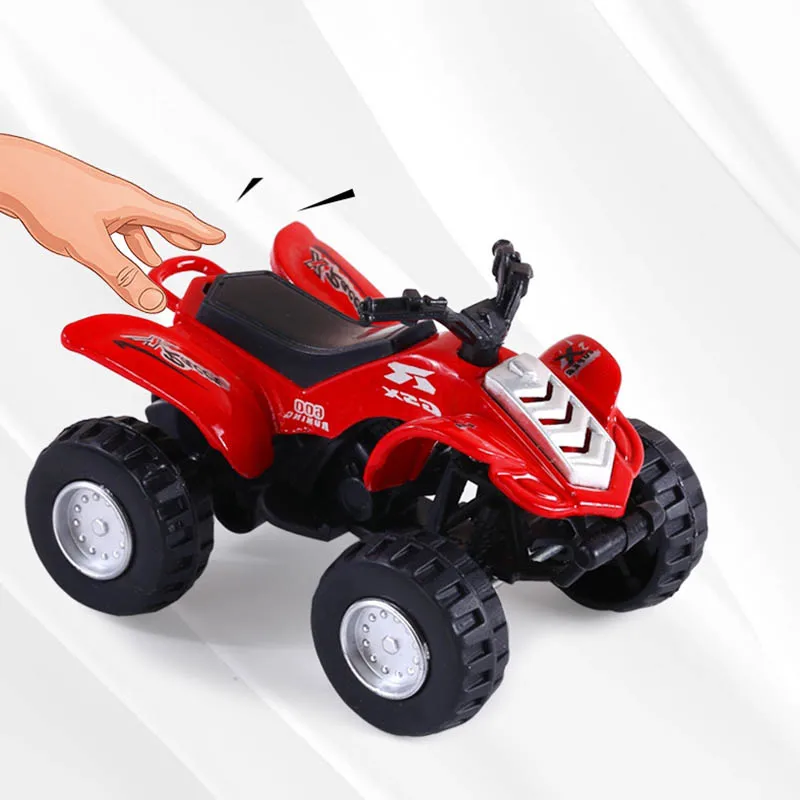 1:64ビーチバイク四輪バギーカー合金モデル子供用プルバックカーおもちゃミニポケット慣性グライディングカー男の子ギフト