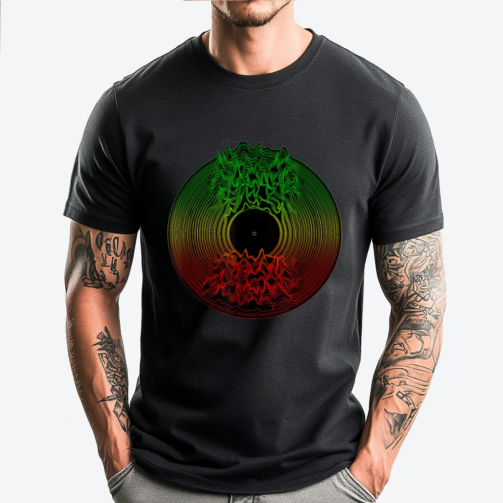 Rasta Reggae Vynil Reggae Lover Rastafari Jamaica Black Tees Mens Camiseta Printing Cream T Shirt Vintage T Shirts Printed On