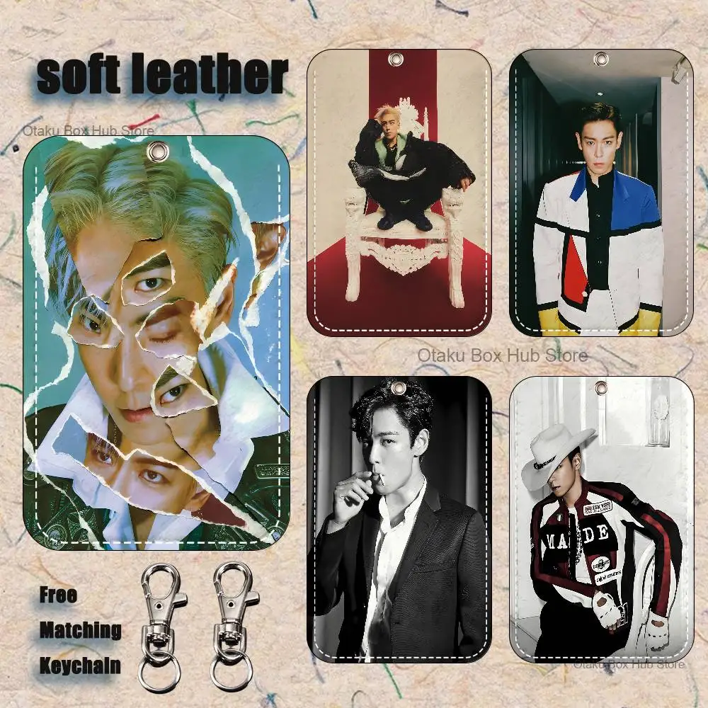 C-Choi s-seung Hyun T-TOP porte-clés pour banque affaires porte-carte de travail carte d'étudiant étui de protection carte de Bus