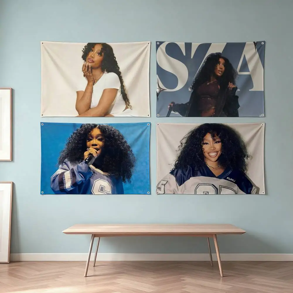 Singer SZA Solana Flag Suitable For Party Club Outdoor Interior Wall Decoration Banner Fans Gift