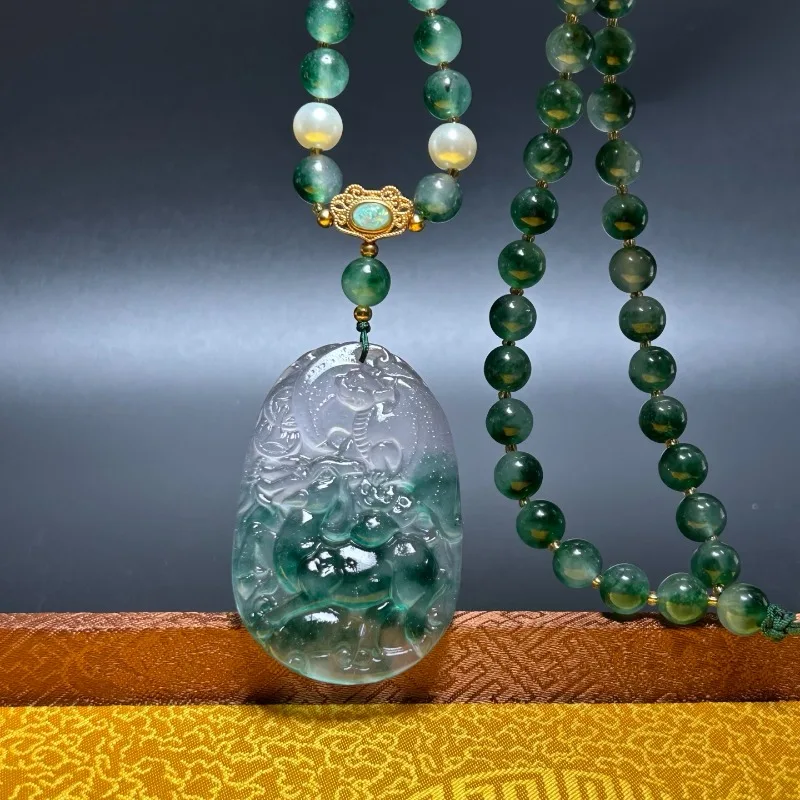 

Natural Floral Exquisite Pendant New Antique Men's and Women's Popular Pendant Sweater Chain