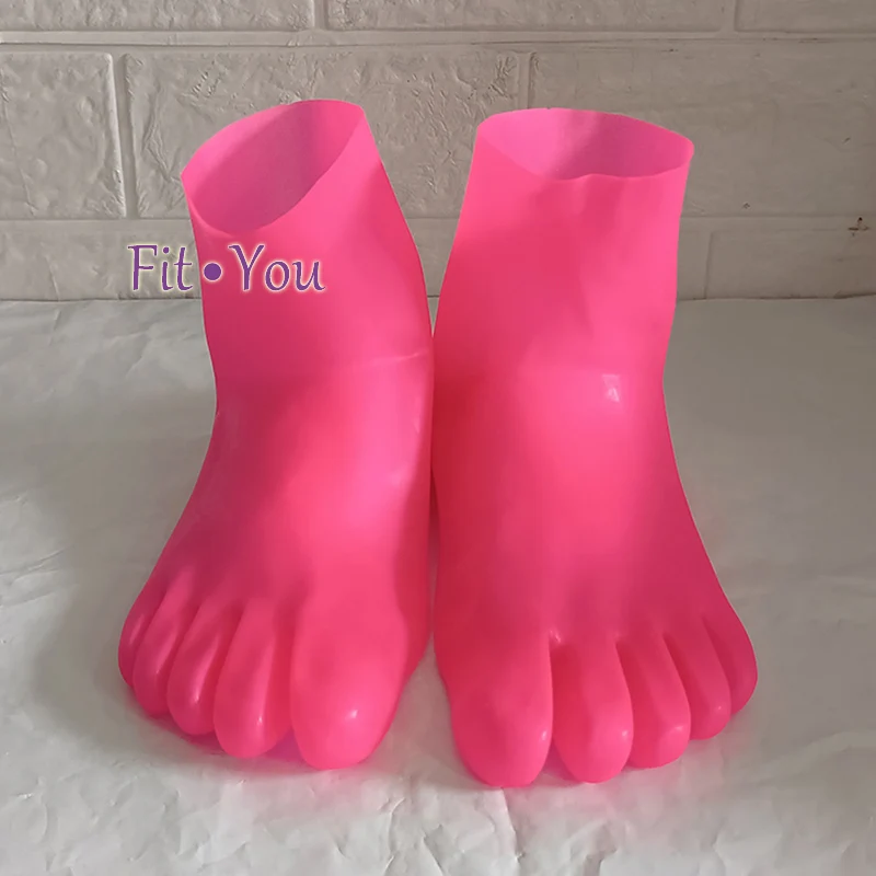 Latex Socks Five-toes Sox sexy stocking tight Anklets seamless  bobbysocks