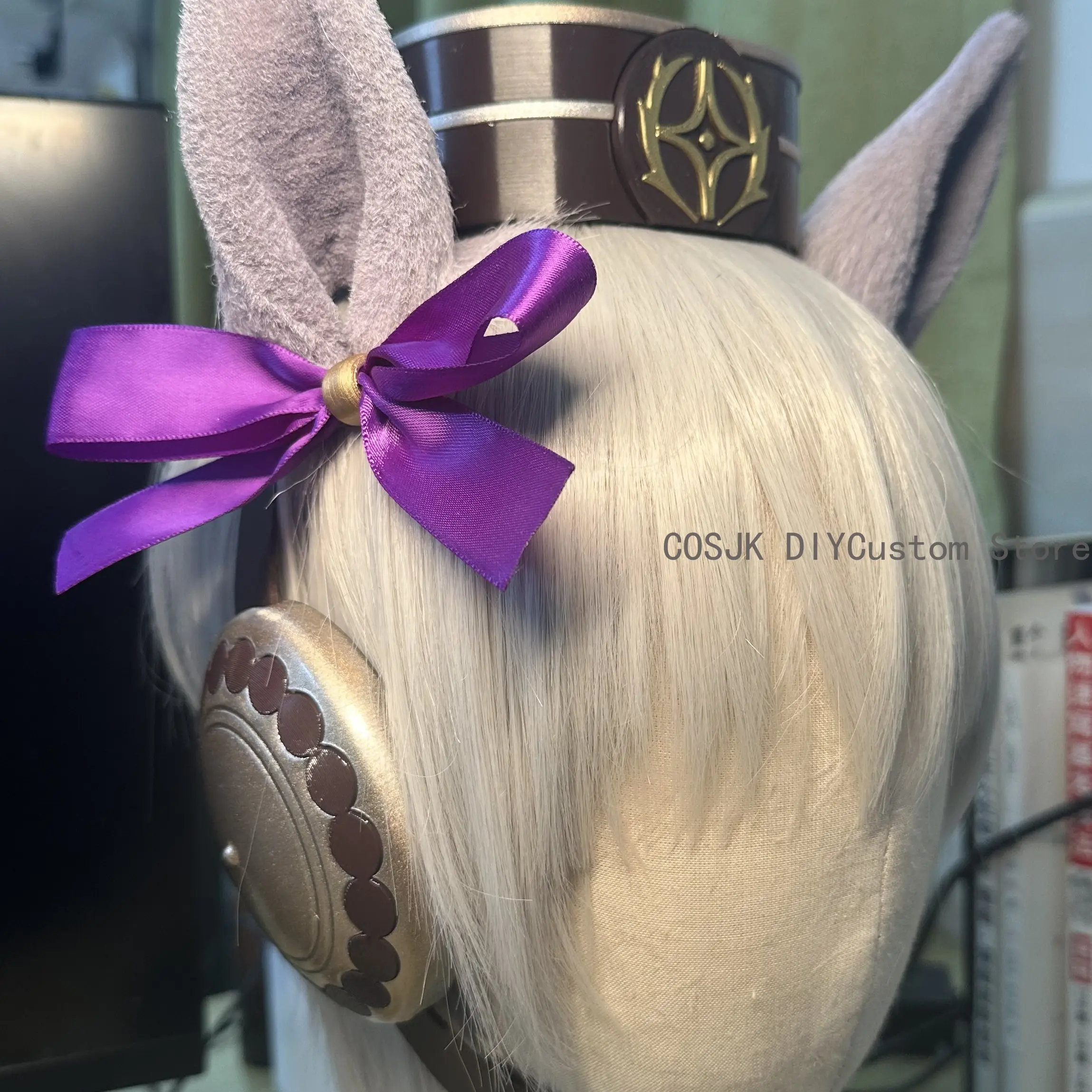 

Anime Pretty Derby Gold Ship Anime Handmade Ear Animal Ears Cosplay Prop Horse's Ears Accessories Mascot Student Fans Gift