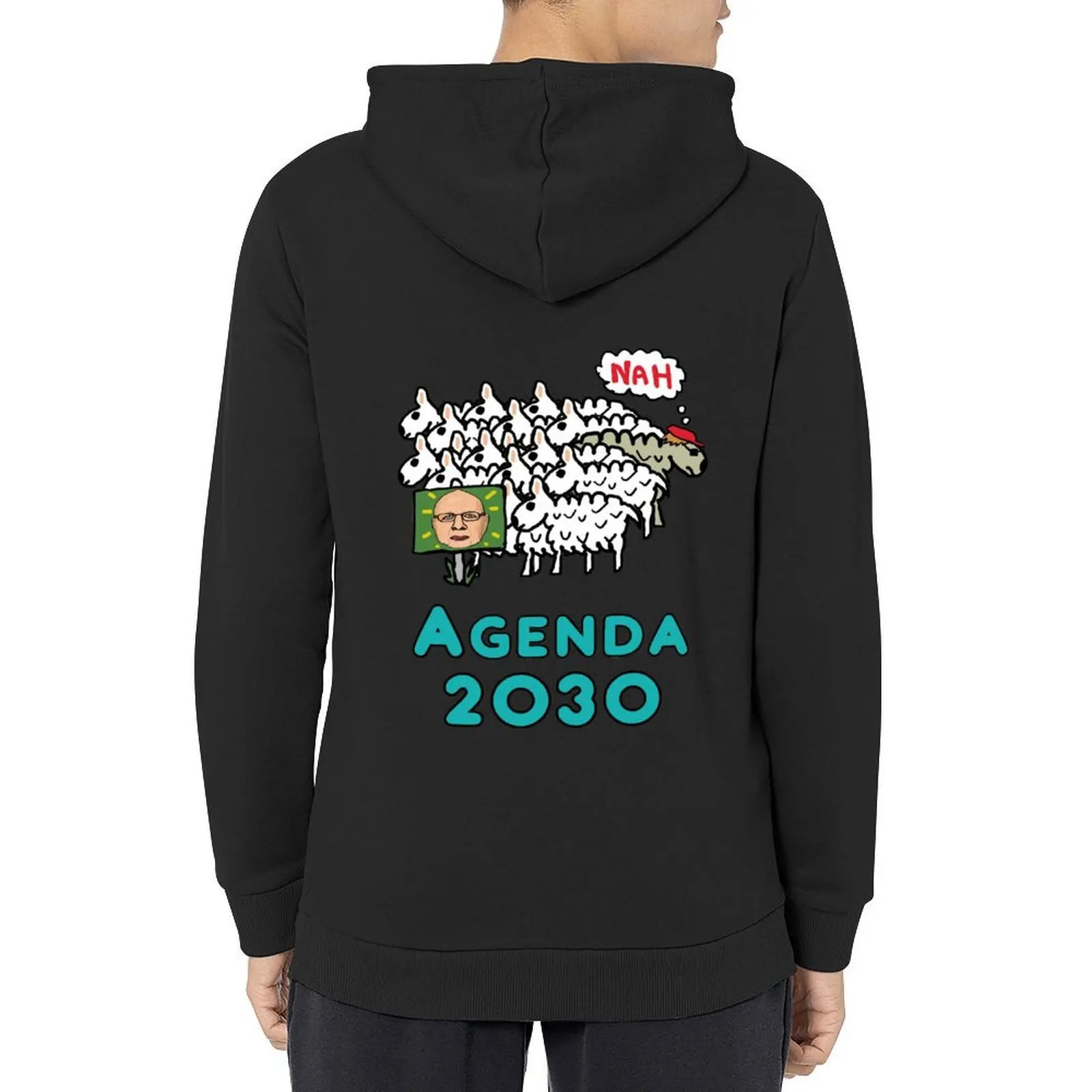 

Agenda 2030 Hoodie fashion men men clothing men's winter sweater men's clothing graphic hoodie