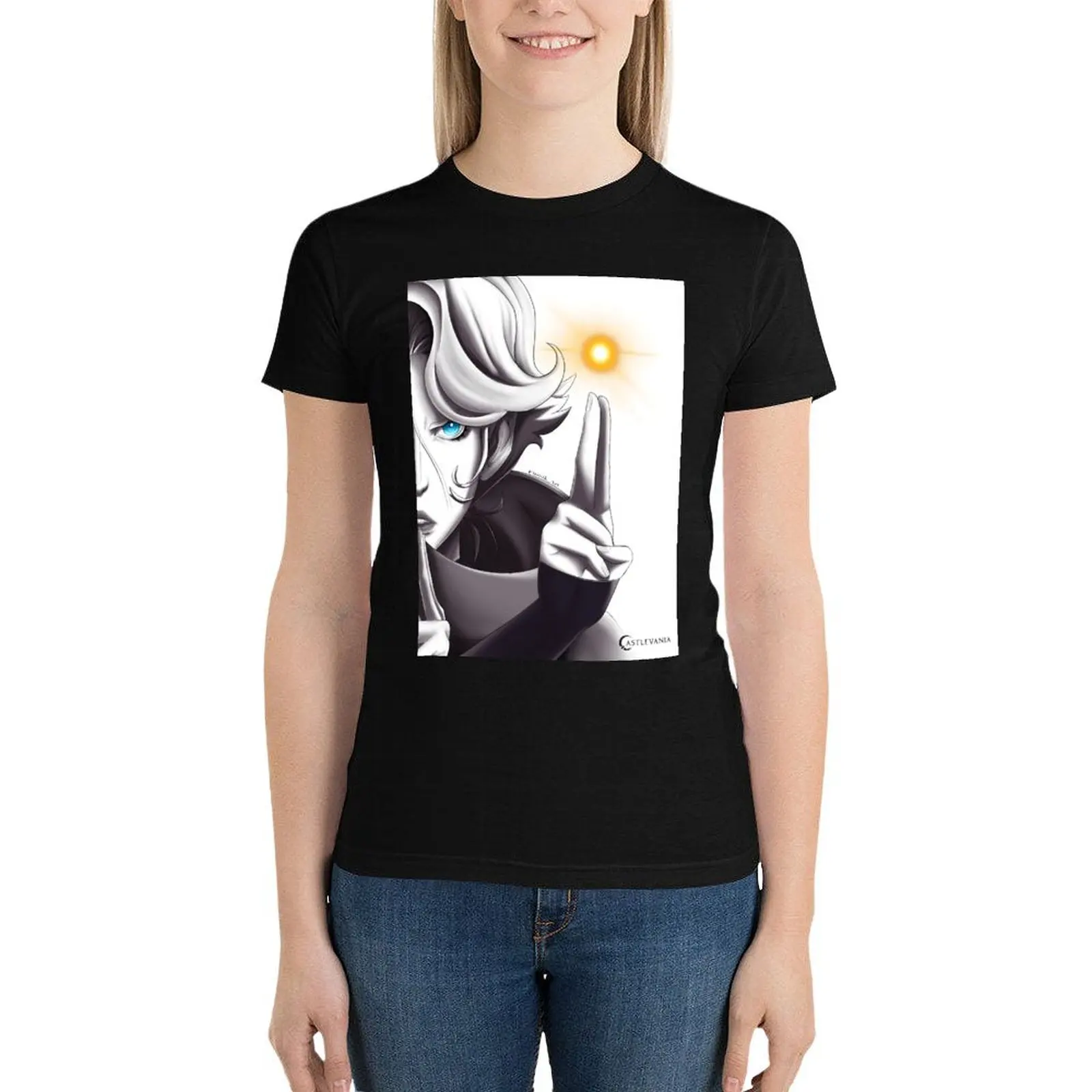 

Sypha from Castlevania T-Shirt summer top tees summer tops Aesthetic clothing T-shirt Women