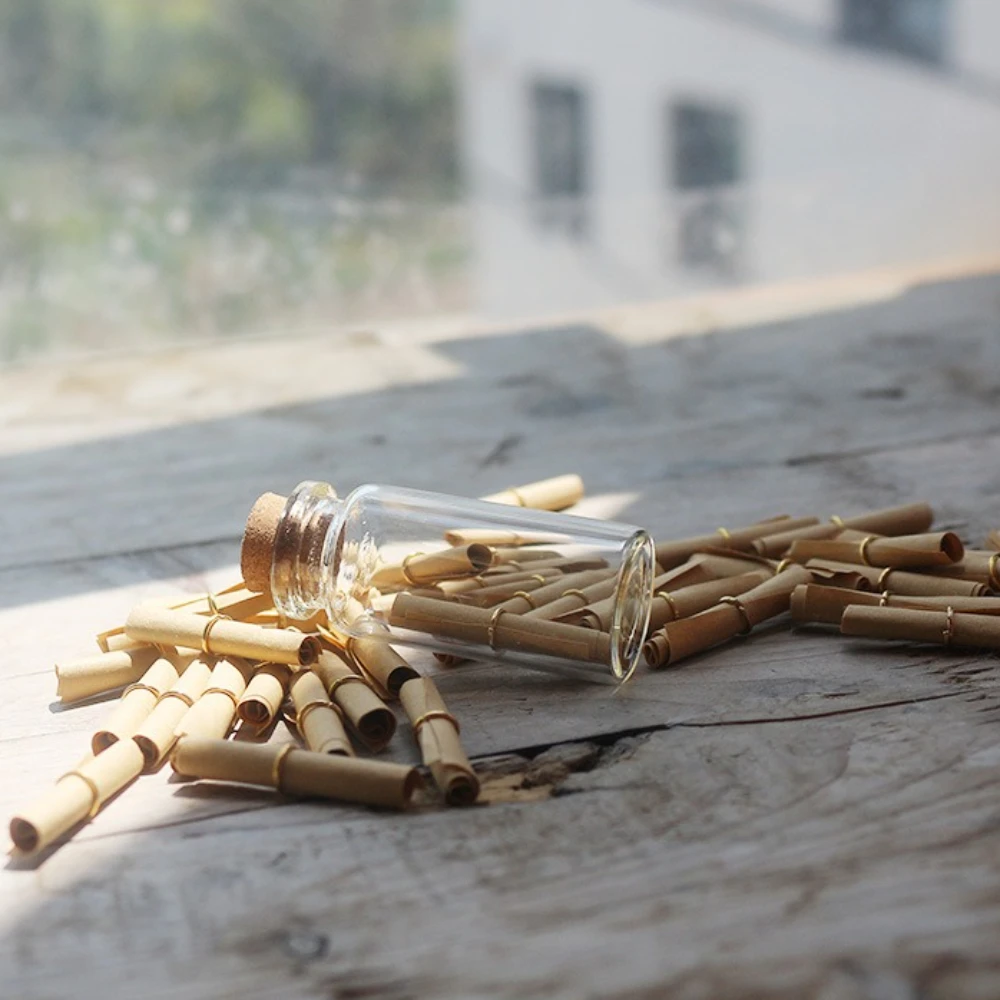 مخطوطات ورقية عتيقة - أوراق رسائل صغيرة محظوظة قابلة للكتابة، لفات ورق حرفية مصنوعة يدويًا، لحفلات الزفاف، وأعياد الميلاد، والحفلات