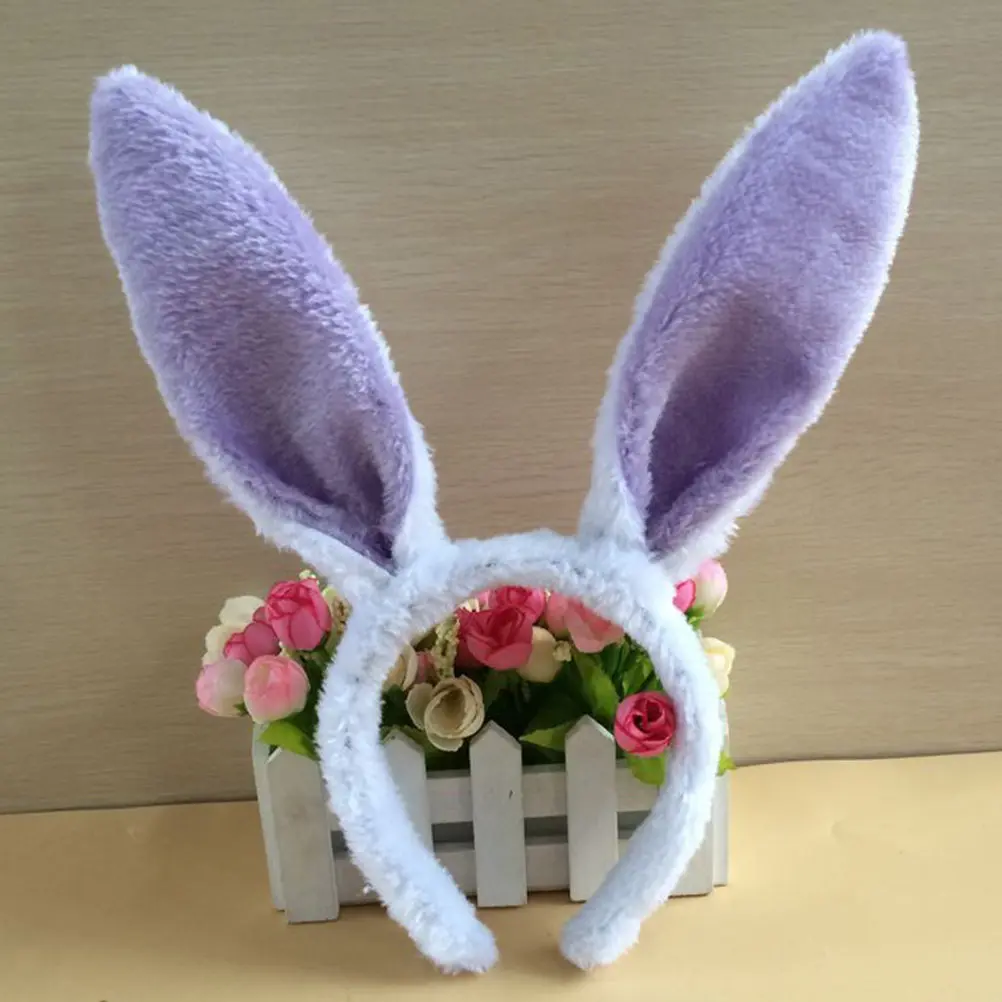 6 Diademas de Conejo de Felpa Suave para Fiesta, Pascua, Boda, Disfraz de Cosplay, Diadema para Niños Pequeños y Adolescentes, Regalos